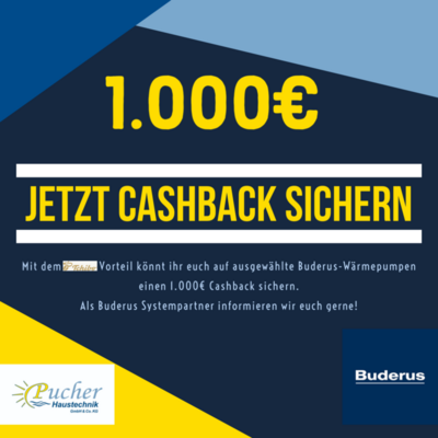 1000€ Cashback sichern!